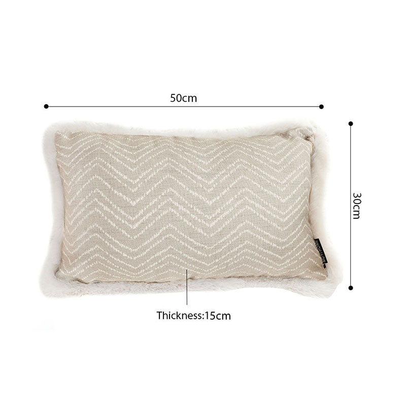 SOGA 30cm  Wabi-sabi Cushion Herringbone Lumbar Throw  Pillow • LUZ-FrenchCushion265