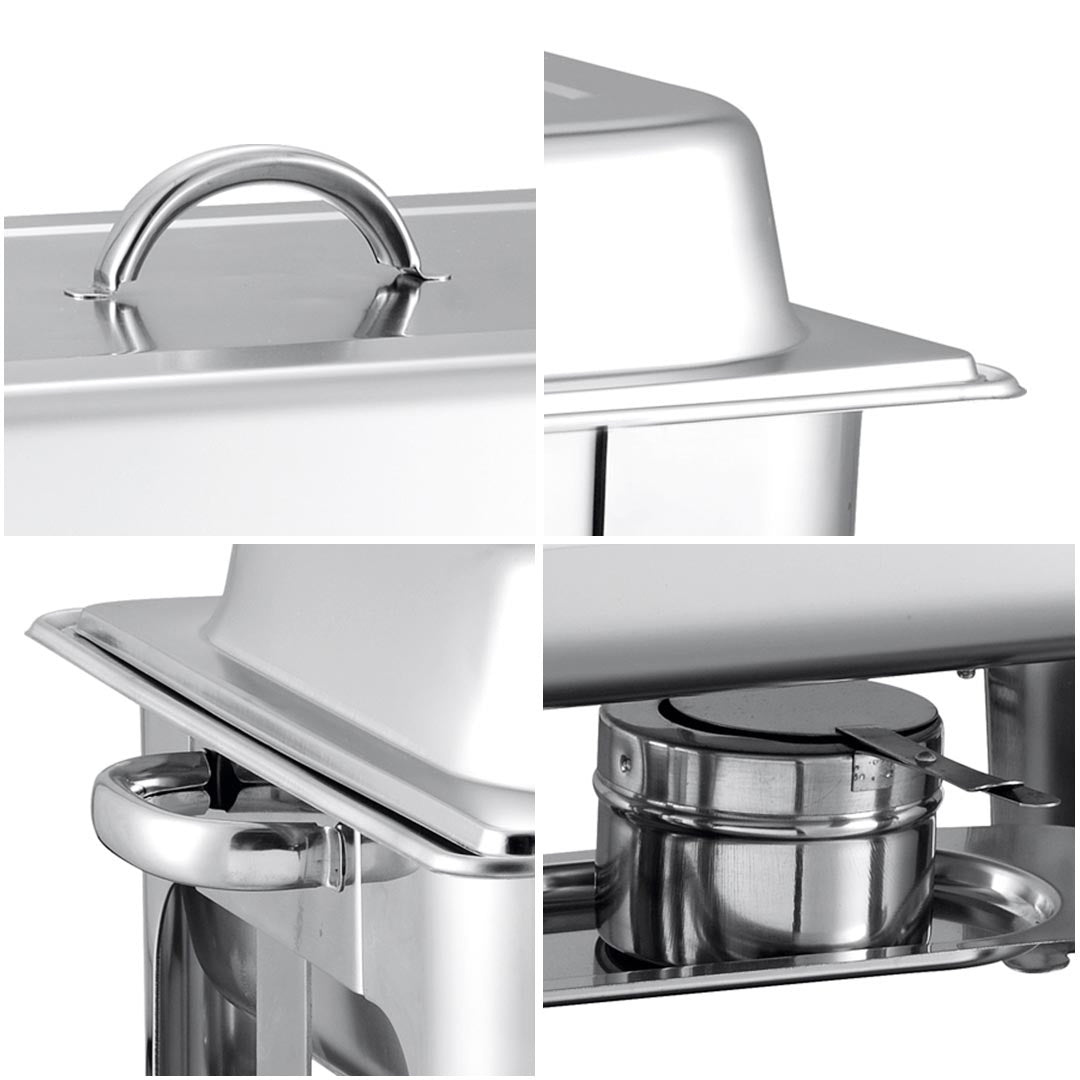 SOGA 9L Stainless Steel Chafing Catering Dish Food Warmer • LUZ-ChafingDish56061