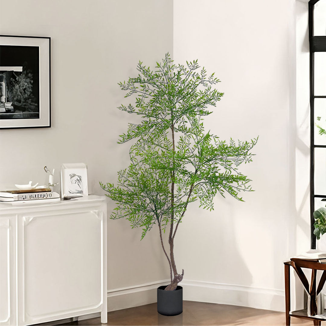 SOGA 2X 150cm Nandina Heavenly Bamboo Tree Artificial Plant Home Accent Decor • LUZ-APlantNTZ150X2