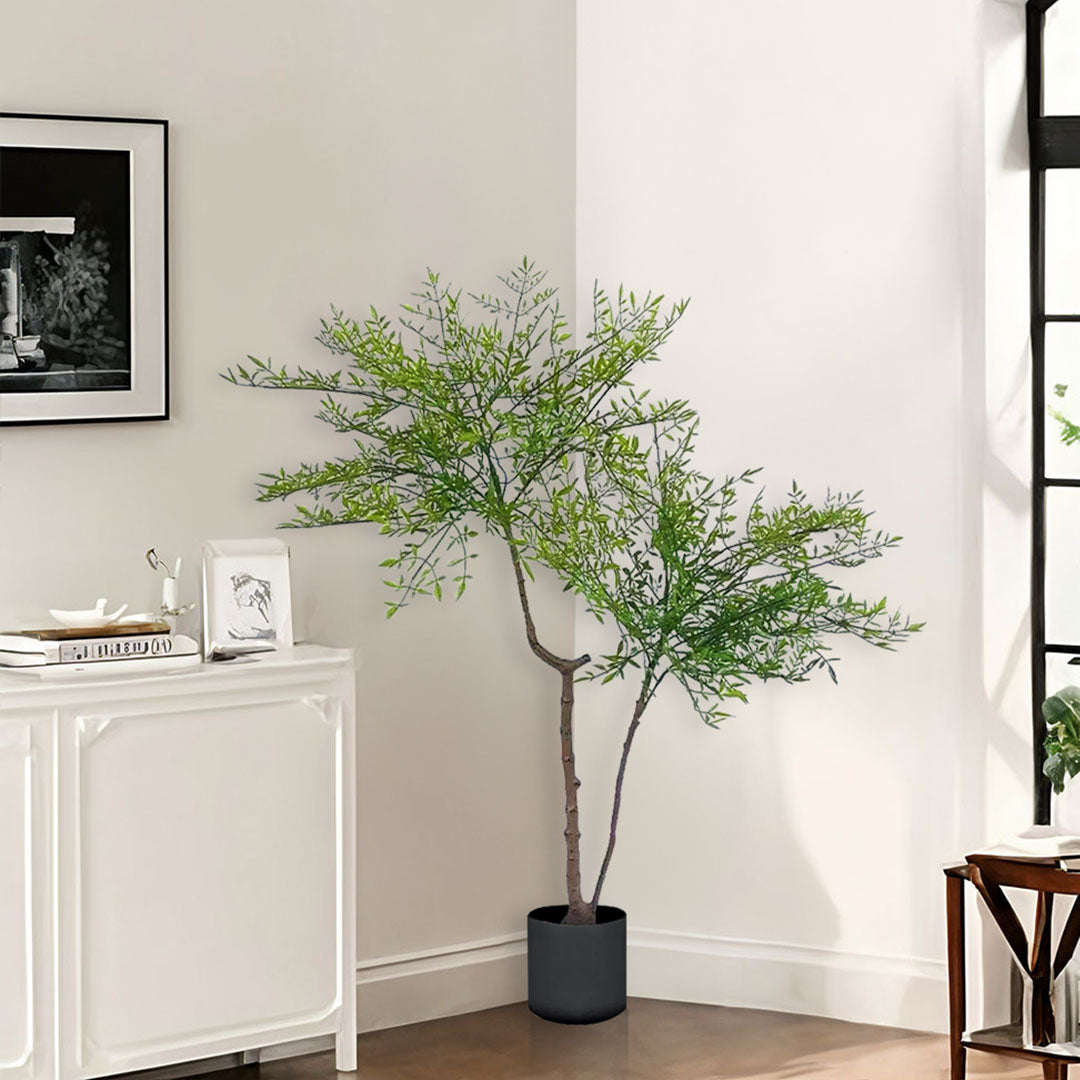 SOGA 2X 120cm Nandina Heavenly Bamboo Tree Artificial Plant Home Accent Decor • LUZ-APlantNTZ120X2
