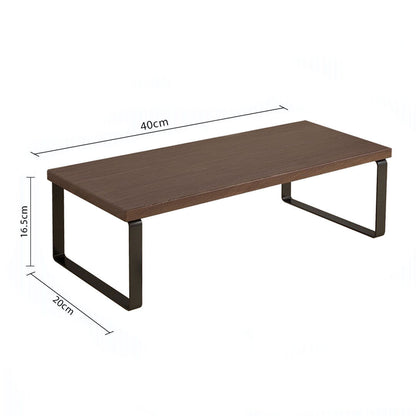 SOGA 40cm Black Computer Monitor Heightening Stand Desktop Support Station Rack • LUZ-Level001