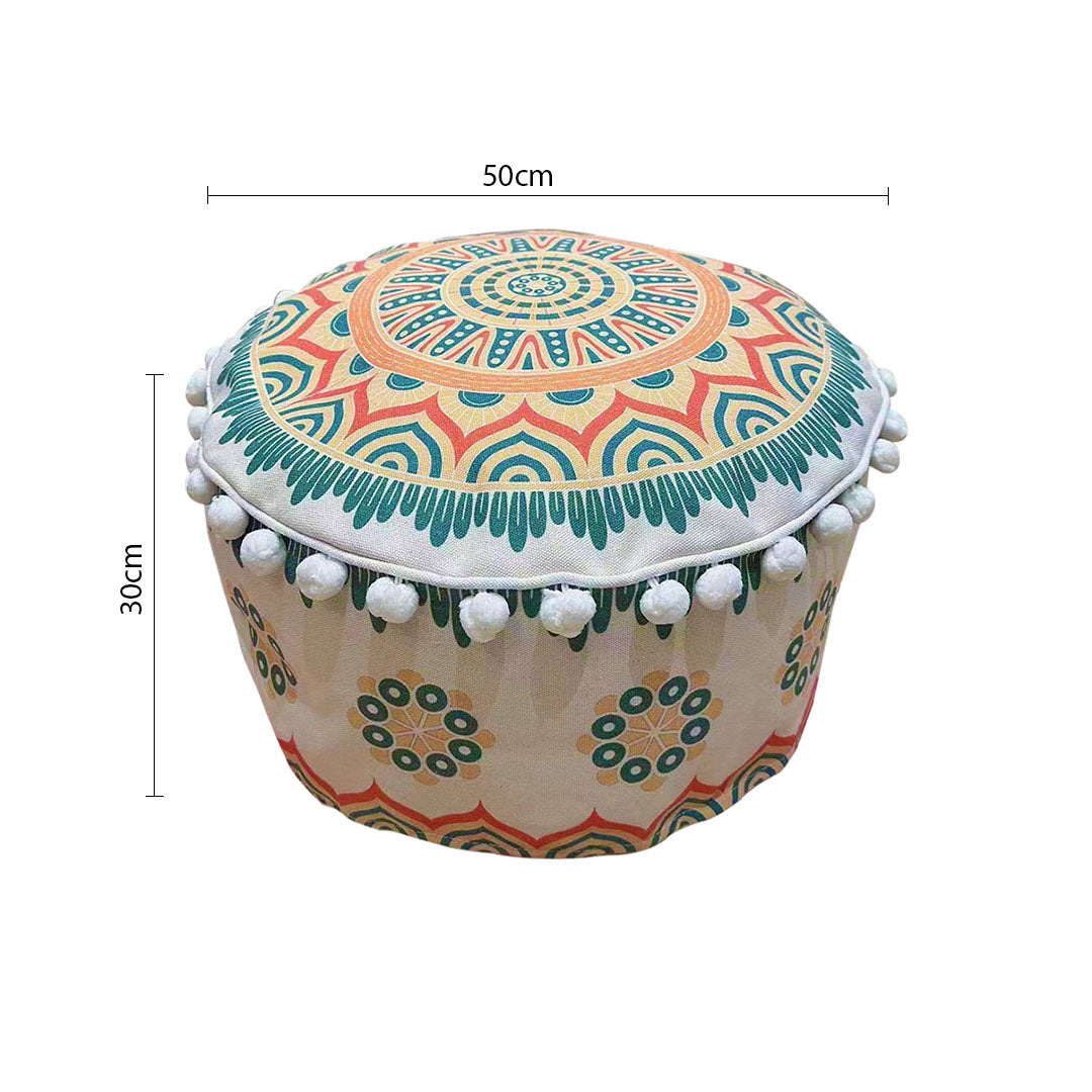 SOGA 2X 50cm Ultra-Comfort Polyester-Cotton Cushion with EPP Particle Support, Home Decor • LUZ-Pouffe618X2