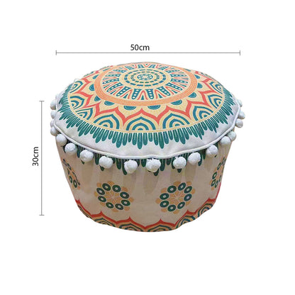 SOGA 2X 50cm Ultra-Comfort Polyester-Cotton Cushion with EPP Particle Support, Home Decor • LUZ-Pouffe618X2