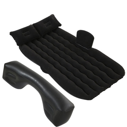 SOGA 2X Black Ripple Inflatable Car Mattress Portable Camping Air Bed Travel Sleeping Kit Essentials • LUZ-CarMat005X2