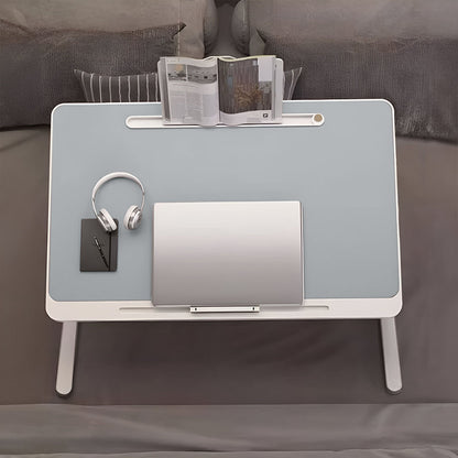 SOGA 2X 60X40cm Grey Small Laptop Bed Portable Foldable Study Table Adjustable • LUZ-BedTableA11X2