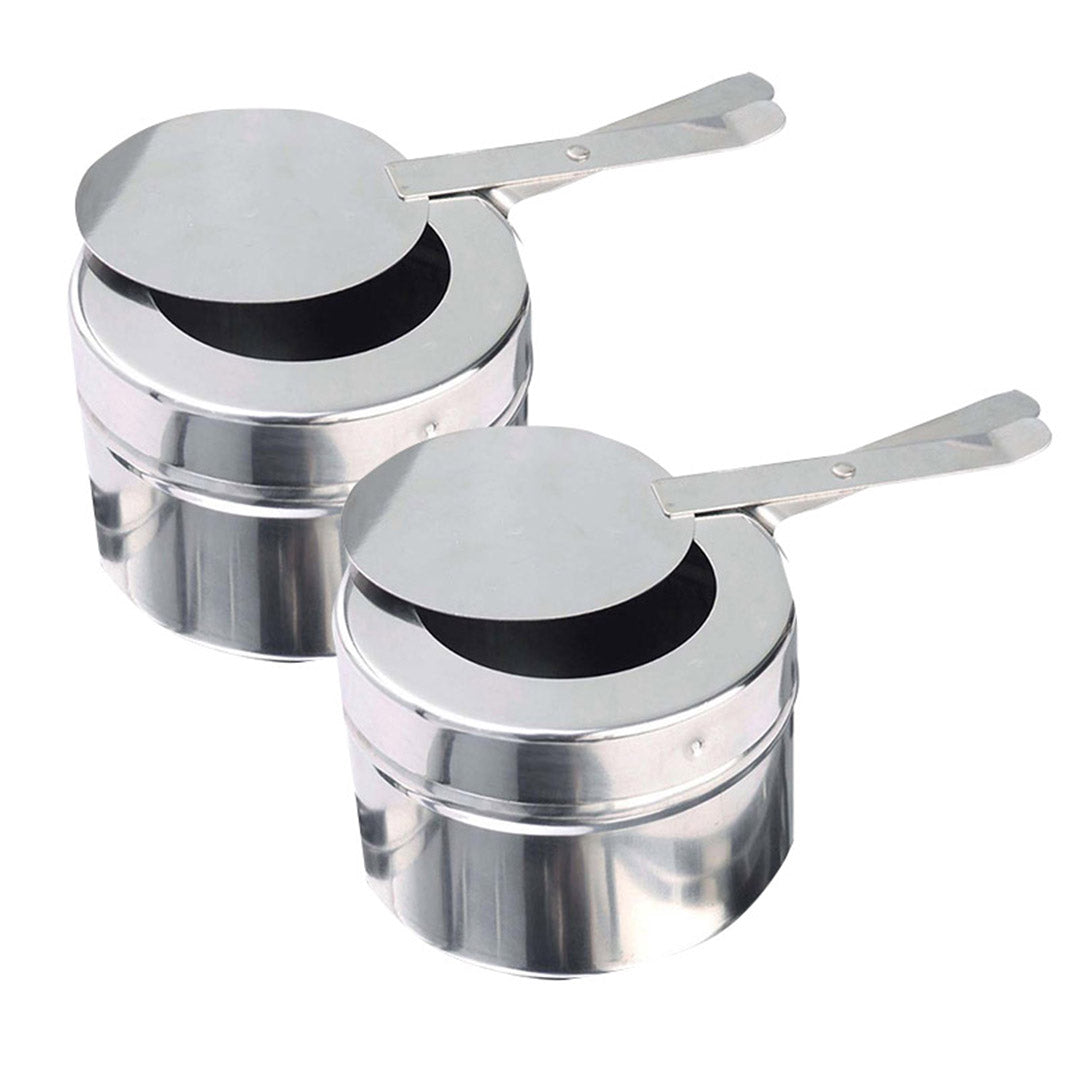 SOGA 4X 6.5L Stainless Steel Double Soup Tureen Bowl Station Roll Top Buffet Chafing Dish Catering Chafer Food Warmer Server • LUZ-ChafingDishV3B1X4
