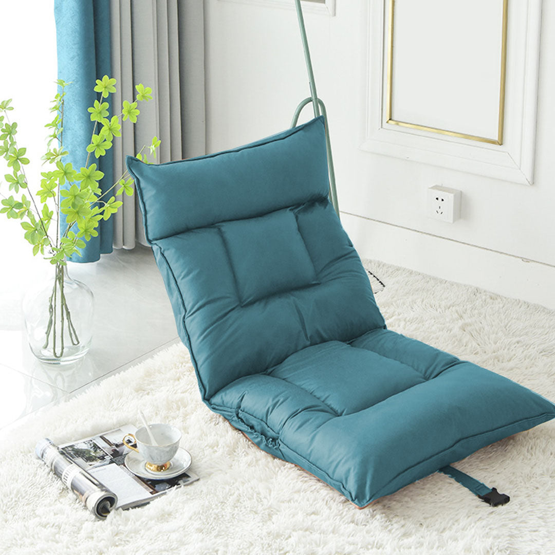 SOGA 2X Green Lounge Recliner Lazy Sofa Bed Tatami Cushion Collapsible Backrest Seat Home Office Decor • LUZ-LoungeC3811X2