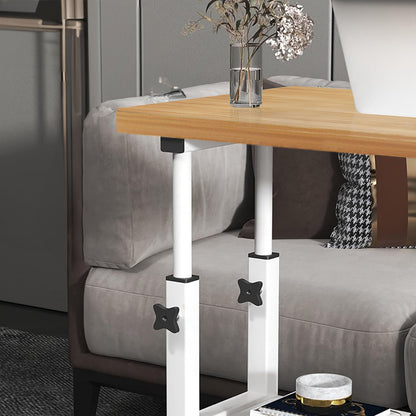 SOGA 40x80cm Walnut Bedside Table Movable Bedroom Desk Student Computer Table • LUZ-TablePort03