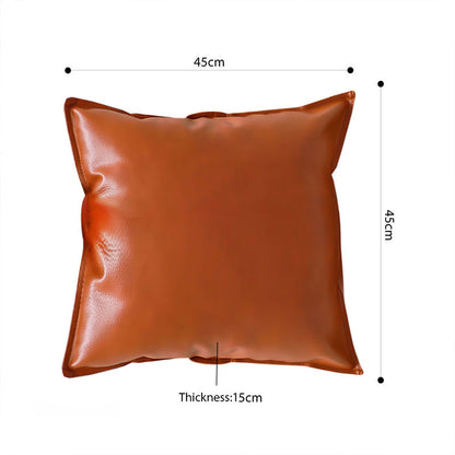 SOGA 45cm Light Luxury Urban Simulated Leather Wide Edge Throw Pillow • LUZ-FrenchCushion237