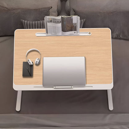 SOGA 2X 60X40cm Wood Small Laptop Bed Portable Foldable Study Table Adjustable • LUZ-BedTableA10X2