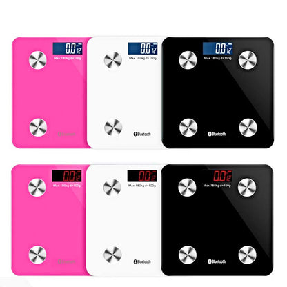 SOGA 2X Wireless Bluetooth Digital Body Fat Scale Bathroom Health Analyser Weight Black/Pink LUZ-BodyFatScaleBluetoothBLK-PNK