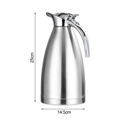 SOGA 2X 1.5L Silver Color 3-Layer Inner Stainless Steel, Vacuum Insulated and Outer Stainless Steel Thermal Flask • LUZ-BottleWKE21X2