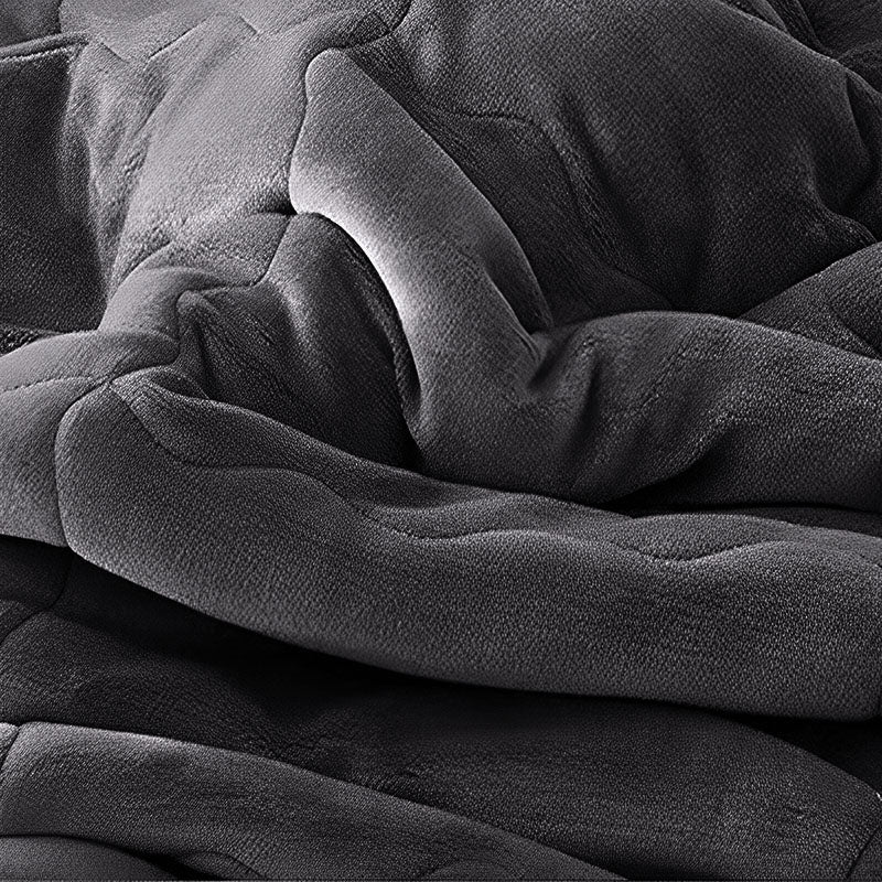 SOGA 2X Dark Grey Throw Blanket Warm Cozy Double Sided Thick Flannel Coverlet Fleece Bed Sofa Comforter • LUZ-Blanket303X2