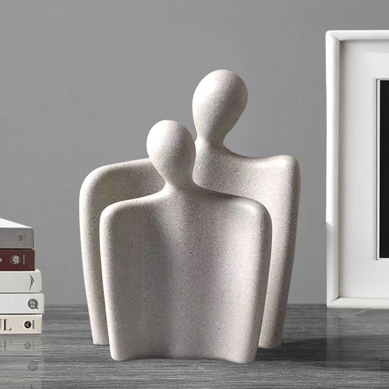 SOGA Ornament Set of 2 Abstract Human Figurine Sculptures Minimalist Modern Art Statues for Home Décor • LUZ-Ornament2948