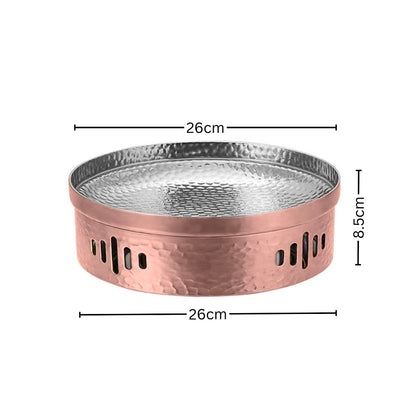 SOGA 26cm Hammered Texture Dry Pot in Rose Gold Color Kitchen Essential • LUZ-VICSoupPot37