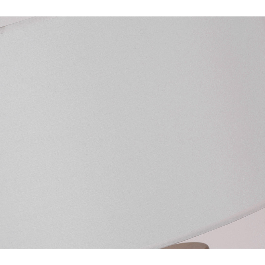 SOGA 60cm White Marble Bedside Modern Desk Table Lamp Living Room Shade with Cylinder Base • LUZ-TableLampH60