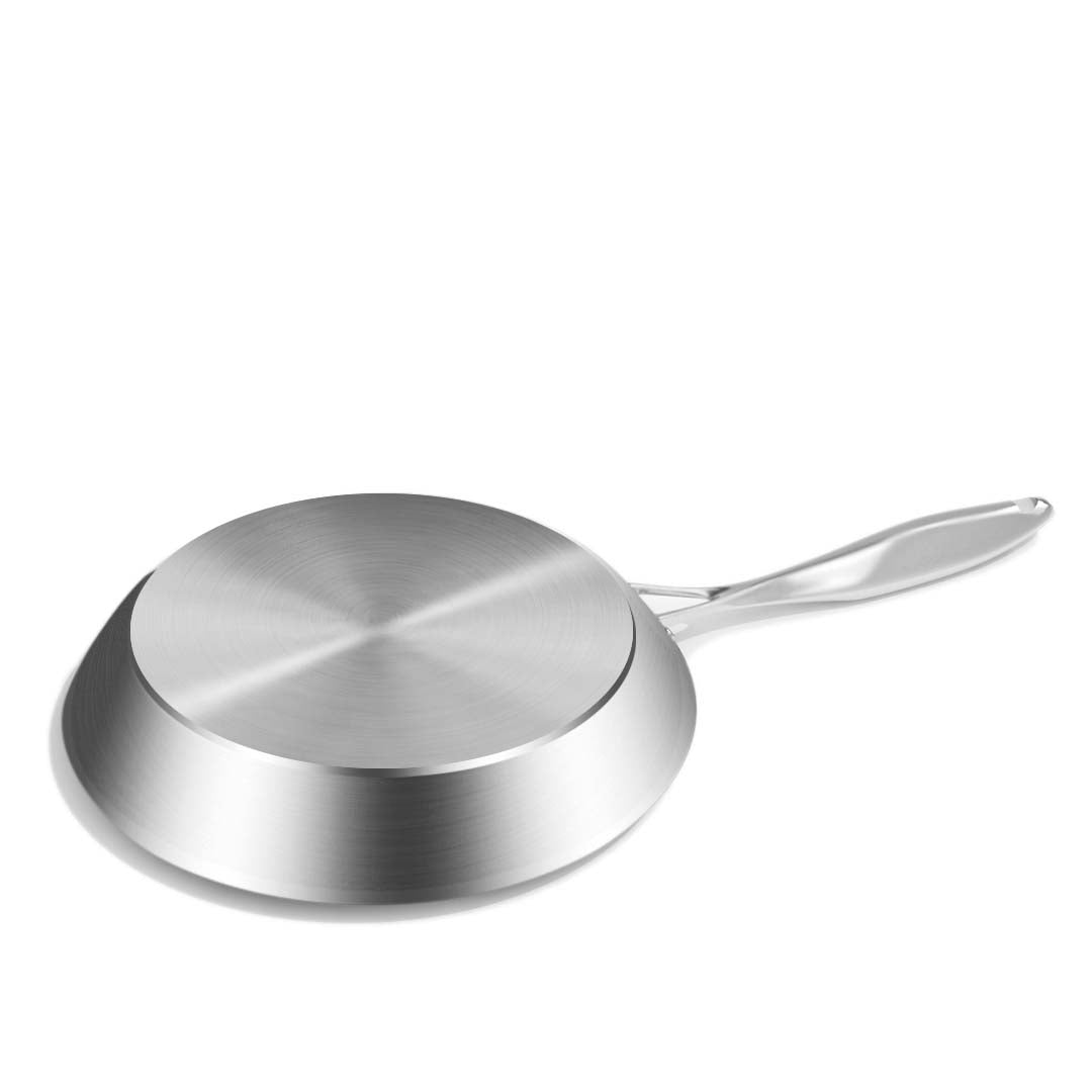 SOGA 6X Stainless Steel Fry Pan Frying Pan Induction FryPan Non Stick Interior Skillet • LUZ-Fry697071727374