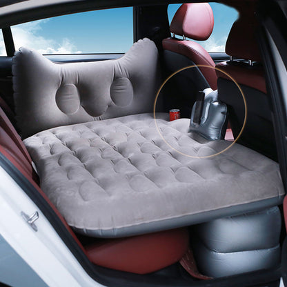SOGA Grey Honeycomb Inflatable Car Mattress Portable Camping Air Bed Travel Sleeping Kit Essentials • LUZ-CarMat011