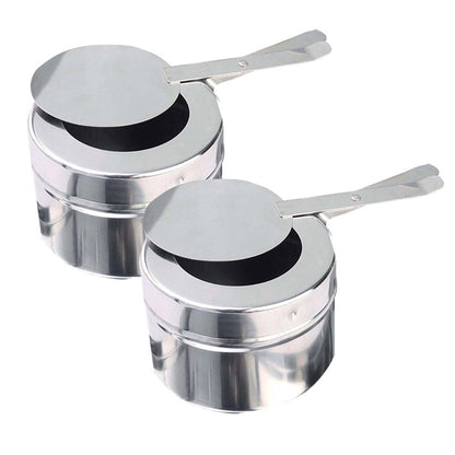 SOGA 2X 6.5L Stainless Steel Double Soup Tureen Bowl Station Roll Top Buffet Chafing Dish Catering Chafer Food Warmer Server • LUZ-ChafingDishV4A2X2