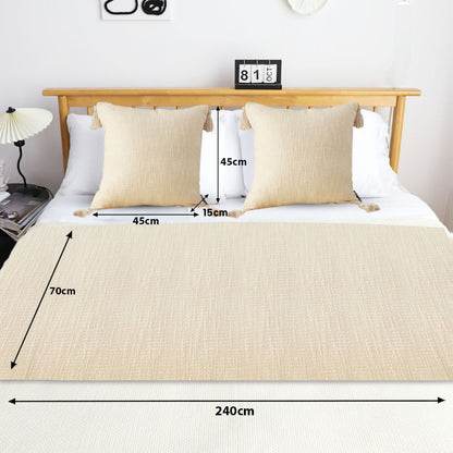 SOGA 1.8m Bed Vintage Scarf Runner Bedding Tail Pad Flag For Home Hotel Set of 3 • LUZ-BedFlagS85
