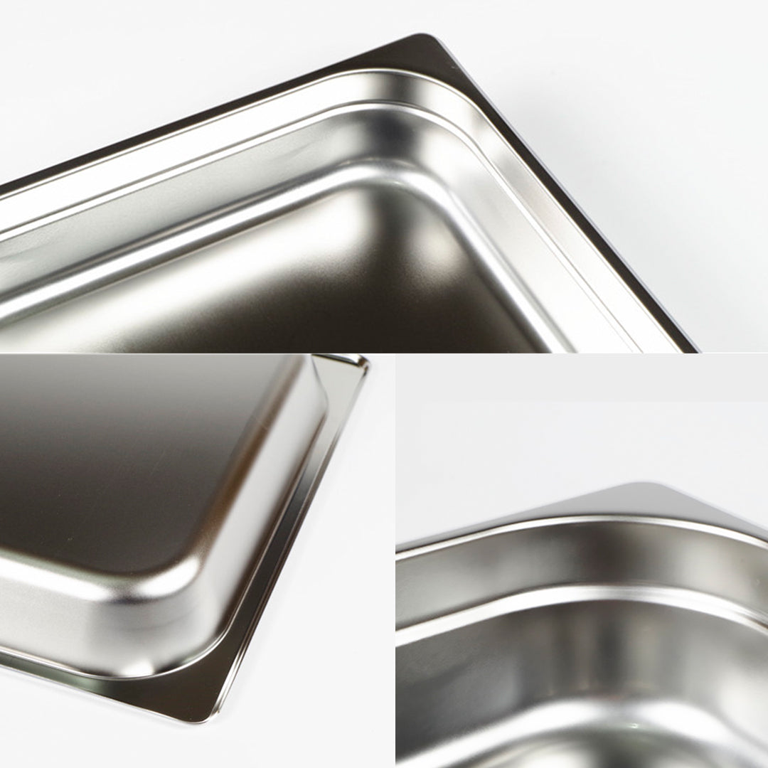 SOGA 12X Gastronorm GN Pan Full Size 1/1 GN Pan 20cm Deep Stainless Steel Tray • LUZ-GastronormPans5406X12