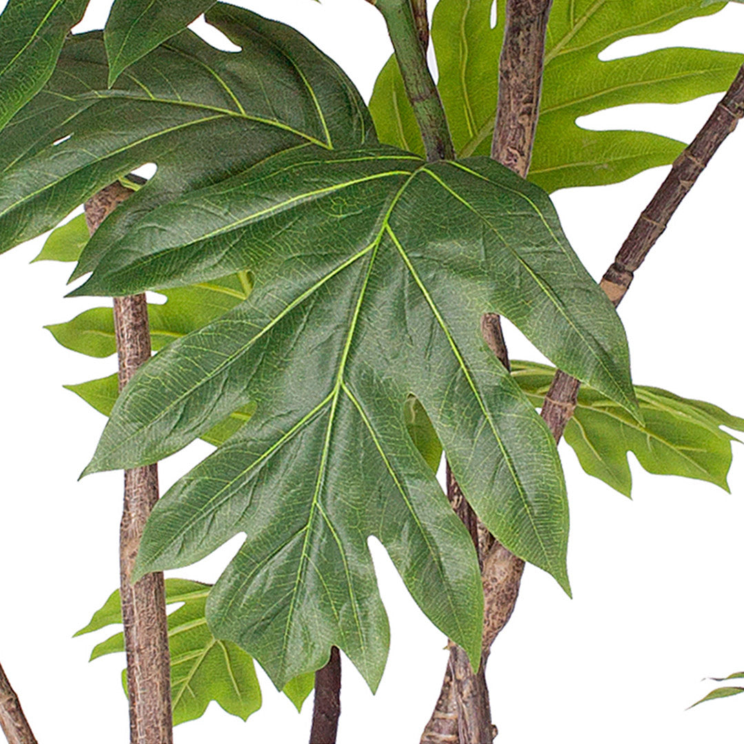 SOGA 90cm 2-Trunk Artificial Natural Green Split-Leaf Philodendron Tree Fake Tropical Indoor Plant Home Office Decor • LUZ-APlant90122Q