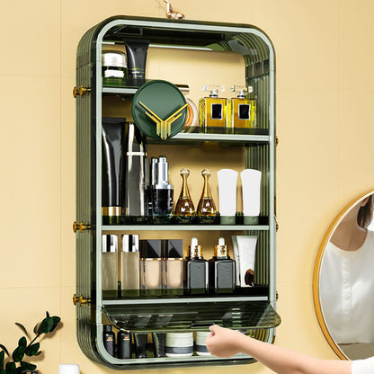 SOGA Green Multi Tier Cosmetic Storage Rack Bathroom Vanity Tray Display Stand Organiser • LUZ-BathC130