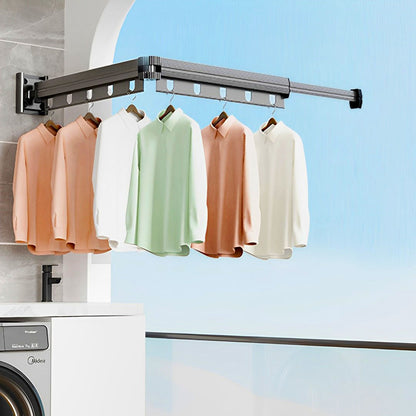 SOGA 2X 93.2cm Wall-Mounted Clothing Dry Rack Retractable Space-Saving Foldable Hanger • LUZ-BSGKZD02X2