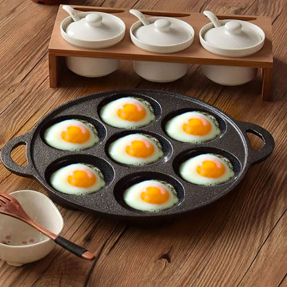 SOGA 31.5cm Cast Iron Takoyaki Fry Pan Octopus Balls Maker 7 Hole Cavities Grill Mold • LUZ-ZPai011