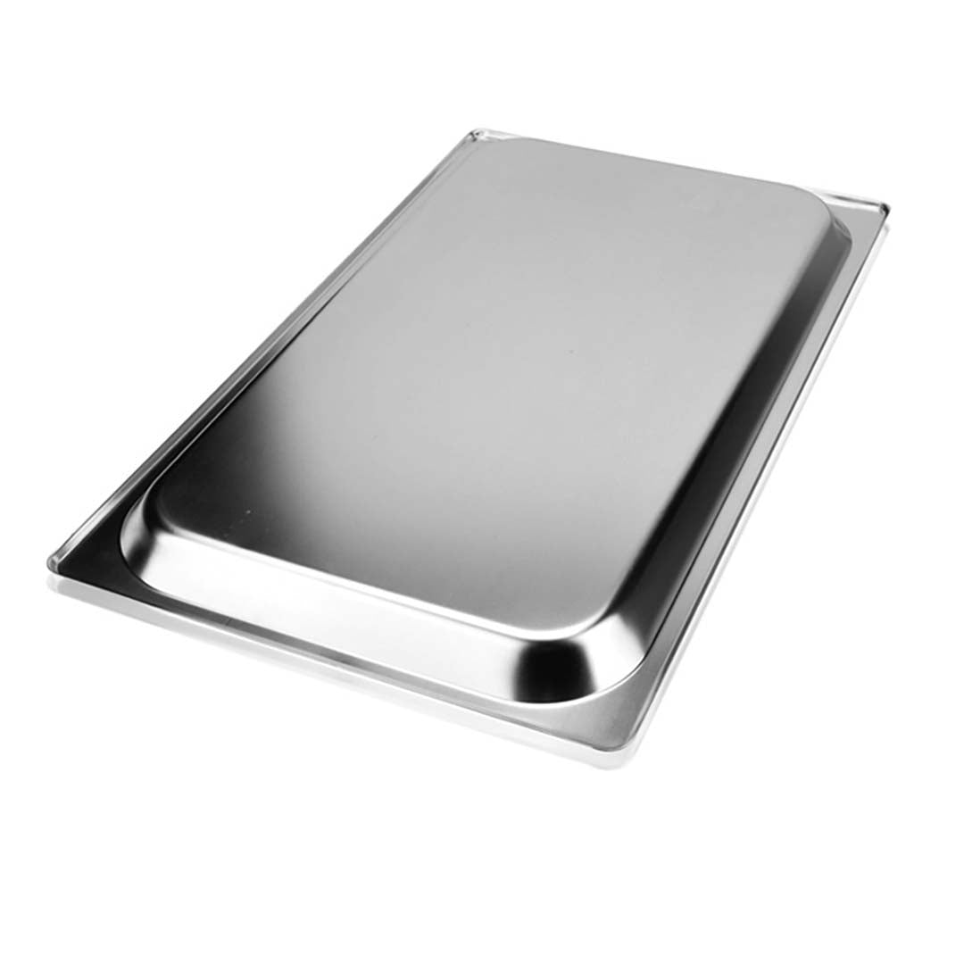 SOGA Gastronorm GN Pan Full Size 1/1 GN Pan 6.5cm Deep Stainless Steel Tray With Lid • LUZ-GP5403wLidX1