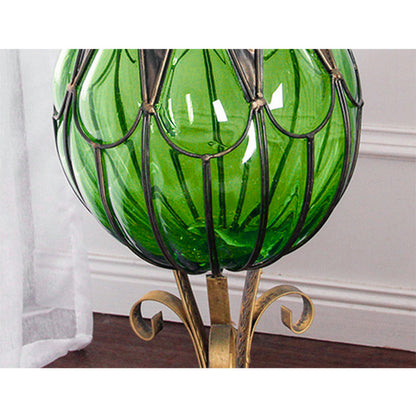 SOGA 85cm Green Glass Tall Floor Vase and 12pcs Dark Pink Artificial Fake Flower Set • LUZ-Vase3019GreenwRedF12