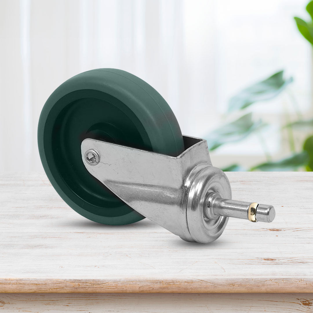 SOGA 4" Heavy Duty Polyurethane Swivel Castor Wheels with 2 Lock Brakes Casters • LUZ-FC1511WheelsFullSet
