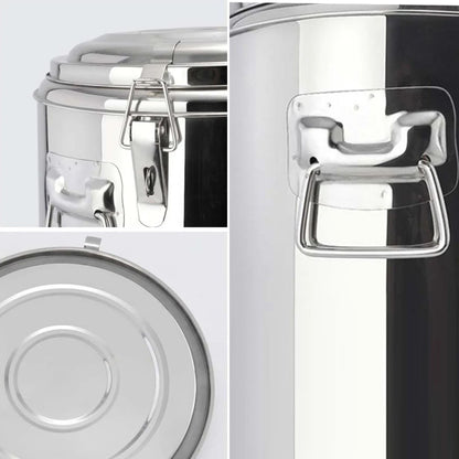 SOGA 40L Stainless Steel Insulated Stock Pot Hot & Cold Beverage Container • LUZ-InsulatedPot3205