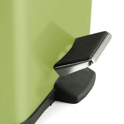 SOGA Foot Pedal Stainless Steel Rubbish Recycling Garbage Waste Trash Bin Square 12L Green • LUZ-RubbishBinSquare12LGreen