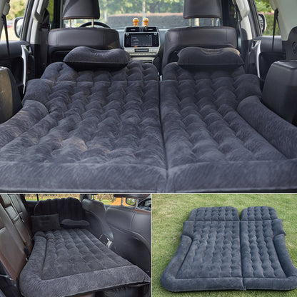 SOGA 2X Black Inflatable Car Boot Mattress Portable Camping Air Bed Travel Sleeping Essentials • LUZ-CarMat013X2