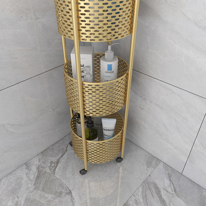 SOGA 3 Tier Bathroom Shelf Multifunctional Storage Display Rack Organiser with wheels • LUZ-FPotZWJ25