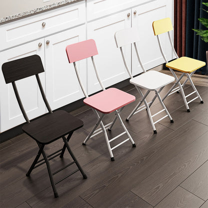 SOGA Black Foldable Chair Space Saving Lightweight Portable Stylish Seat Home Decor Set of 2 • LUZ-ChairAS711