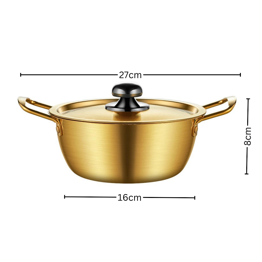 Soga 16cm Ramen Pot in Vibrant Yellow Crafted from Durable with Lid Kichen essential • LUZ-VICSoupPot07