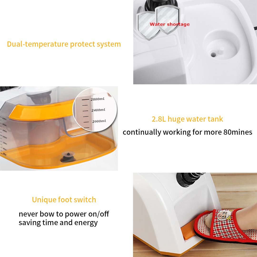 SOGA 2X Garment Steamer Portable Cleaner Steam Iron 80MINS Red • LUZ-Garment80minsRedX2