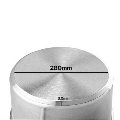 SOGA Stock Pot 17L Top Grade Thick Stainless Steel Stockpot 18/10 • LUZ-SOGAStockPot28CM17L