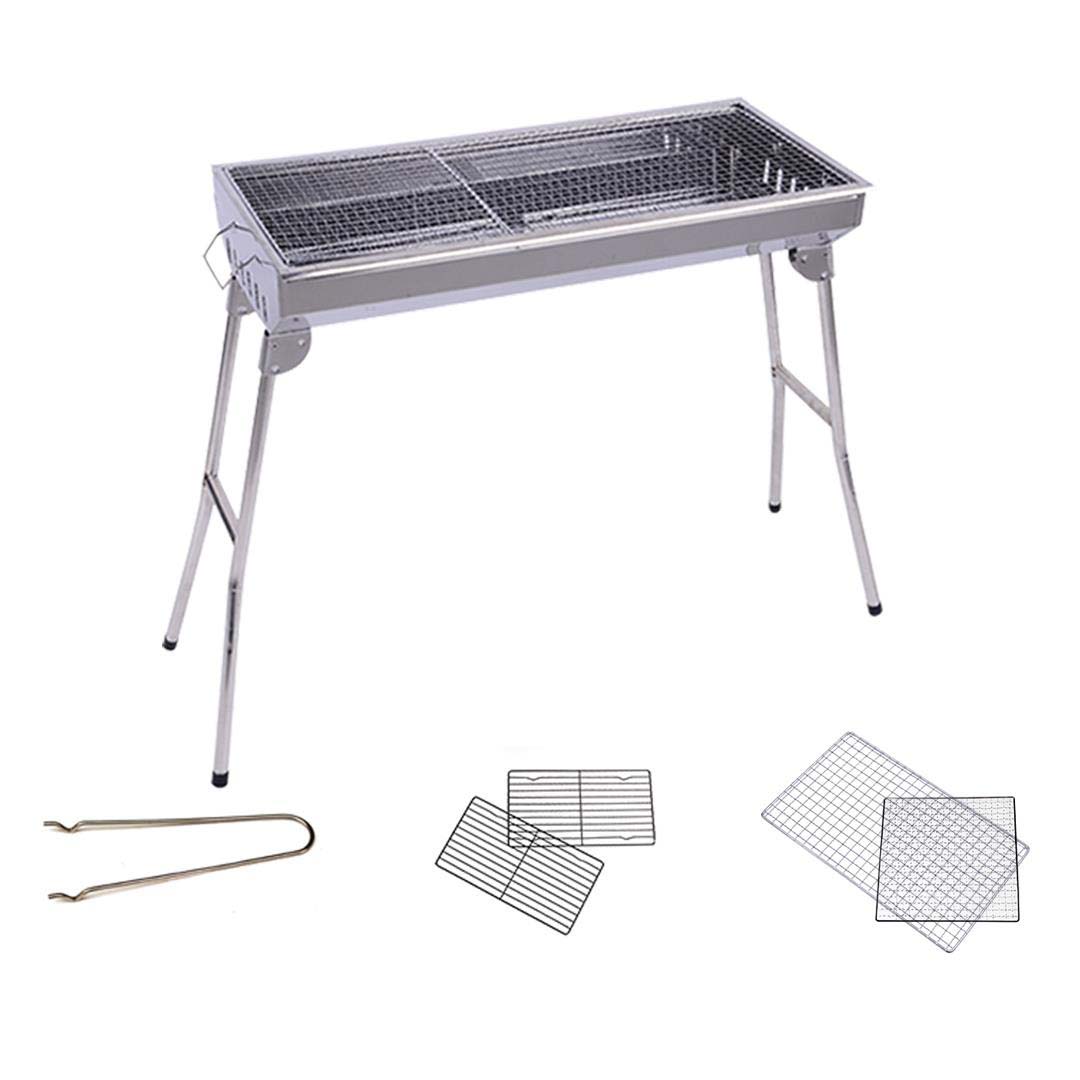 SOGA Skewers Grill Portable Stainless Steel Charcoal BBQ Outdoor 6-8 Persons • LUZ-SkewerCharcoalGrill