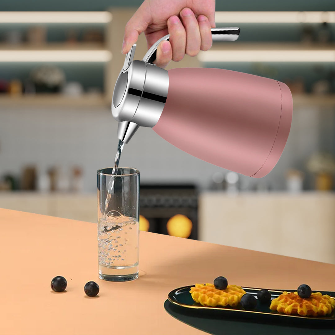 SOGA 2X 1.8L Stainless Steel Insulated Vacuum Flask Water Bottle Pink • LUZ-WaterJug18PNKX2