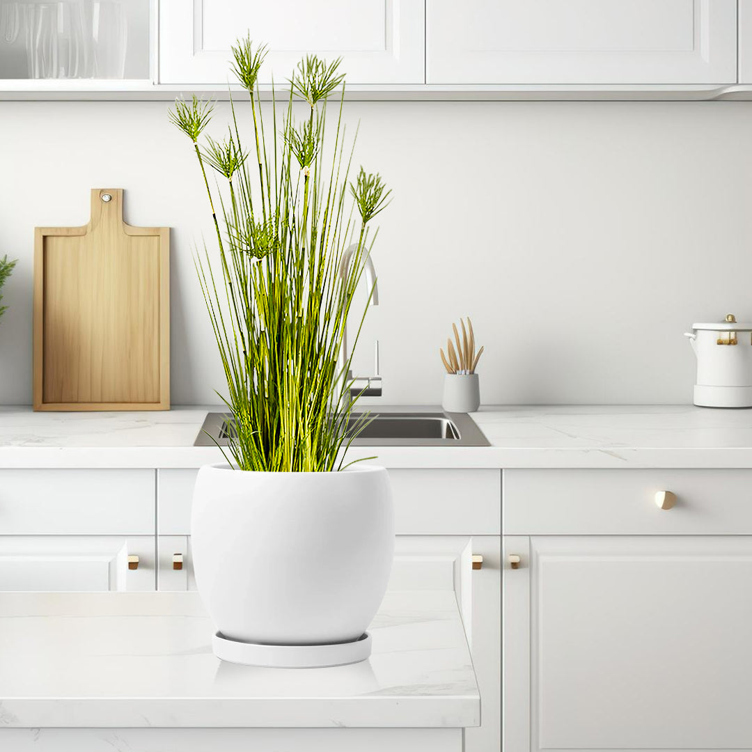 SOGA 150cm Cyperus Papyrus Plant Tree Artificial Green Grass, Home Or Office Indoor Greenery Accent • LUZ-APlantFH60142
