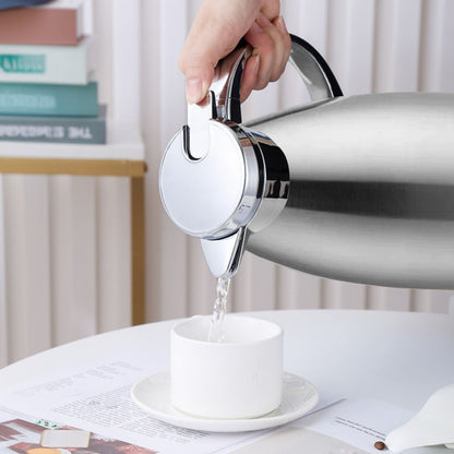 SOGA 2X 2.3L Silver Double-Wall vacuum with 2 layers stainless steel Construction Thermal Flask • LUZ-BottleWKE17X2