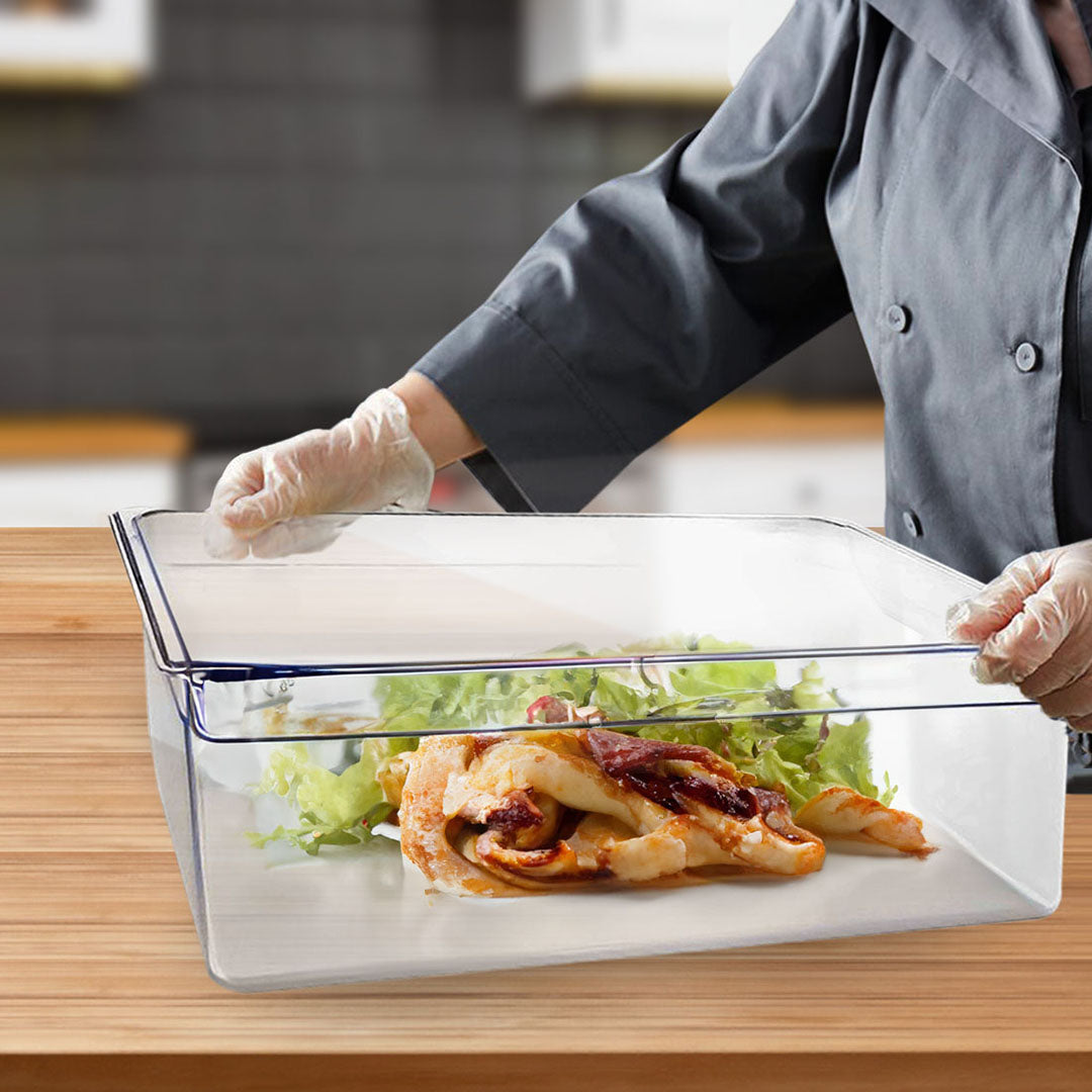 SOGA 200mm Clear Gastronorm GN Pan 1/1 Food Tray Storage Bundle of 6 • LUZ-VICPans1404X6