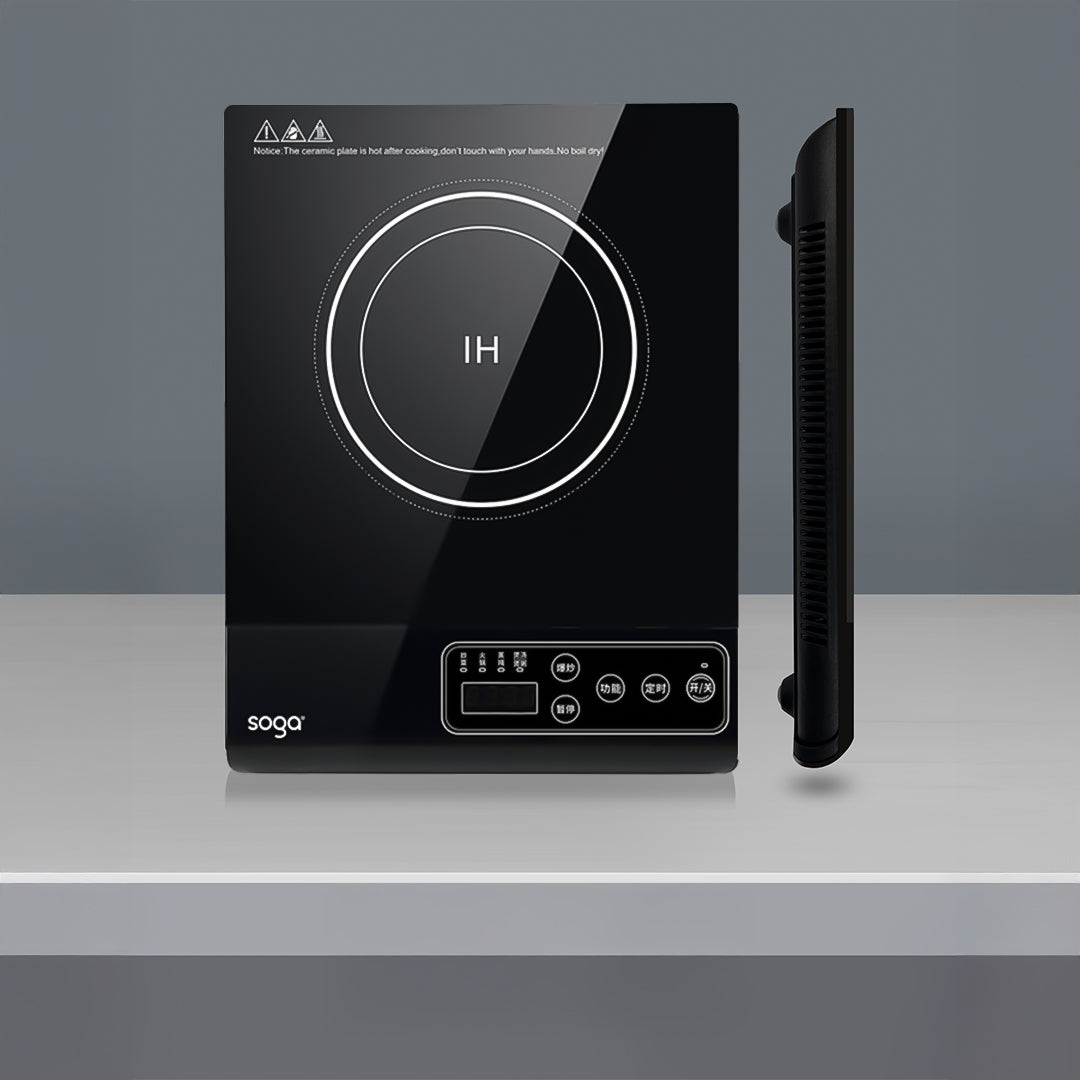 SOGA 2X 35.5cm Cooktop Electric Smart Induction Cook Top Portable Kitchen Cooker Cookware • LUZ-CooktopC20A1X2