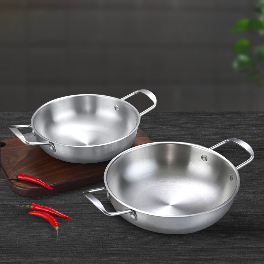 SOGA 28cm Premium Silver Seafood Dry Pot Stockpot Versatile and Durable Kitchen Essential • LUZ-VICSoupPot06