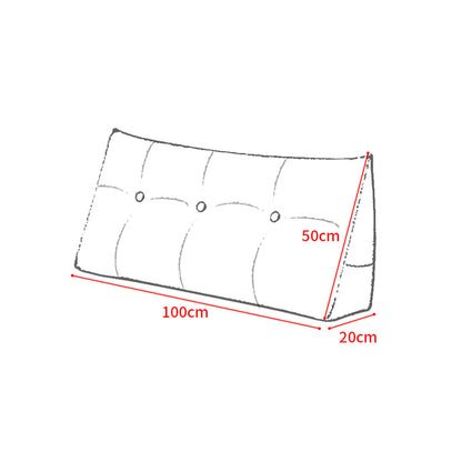 SOGA 100cm Blue Green Triangular Wedge Bed Pillow Headboard Backrest Bedside Tatami Cushion Home Decor • LUZ-Pillow5111