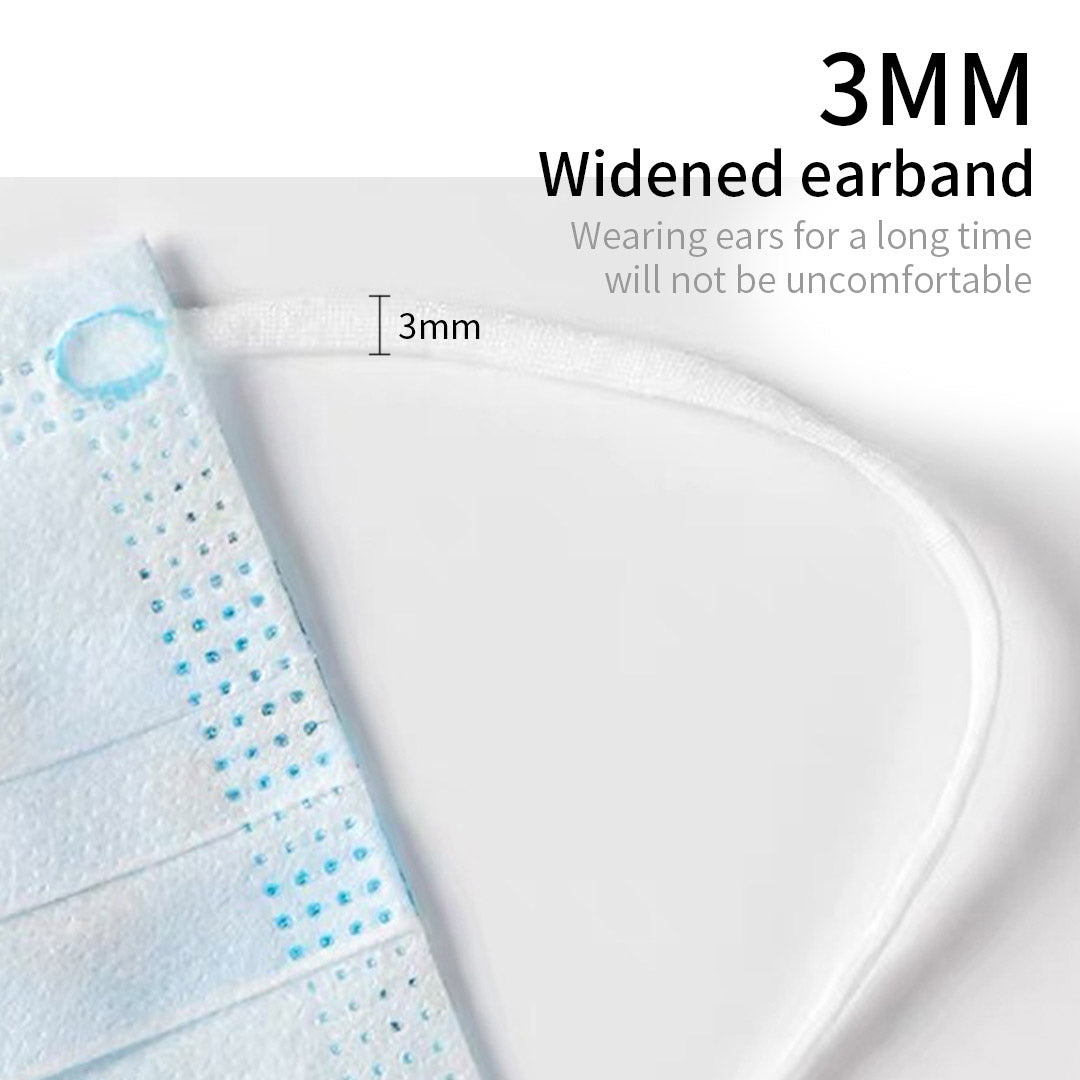 60 Pcs Anti Dust Filter Disposable Protective Sanitary Face Mask Kids • LUZ-KMaskX60