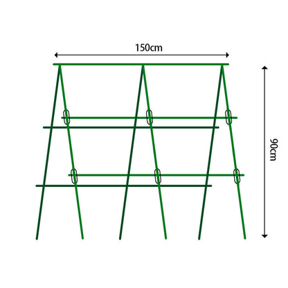 SOGA 150X90cm Plant Frame Tube Trellis Vegetable Flower Herbs Outdoor Vine Support Adjustable Garden Rack • LUZ-PlantTube3M